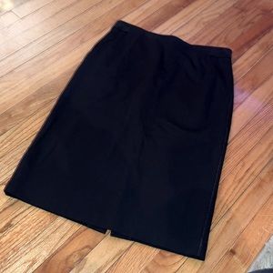 Black pencil skirt